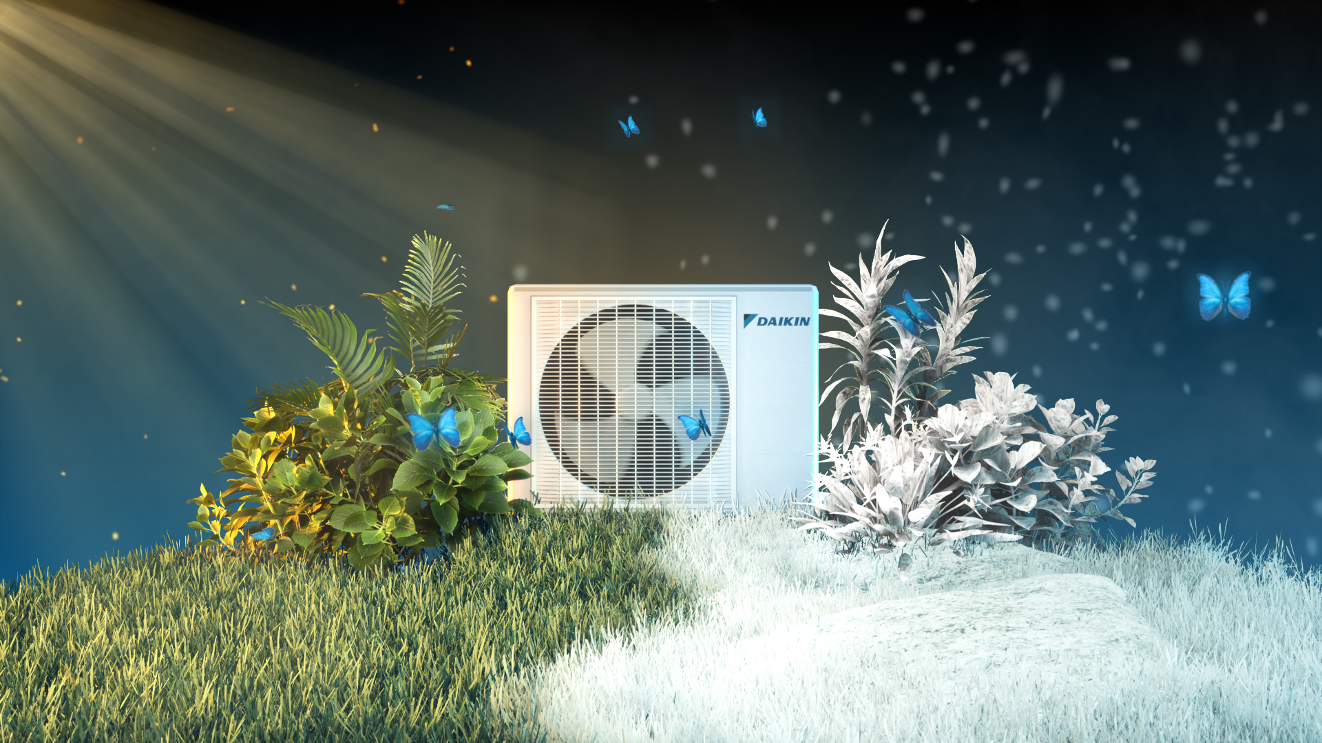 3D Motion graphics for Daikin HVAC systems